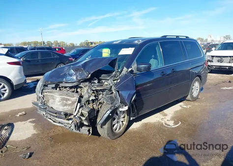 2010 Honda Odyssey Ex from USA, damaged, VIN 5FNRL3H55AB083704